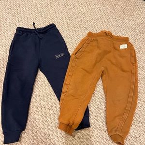 Two pairs of Zara sweat pants - 3-4year